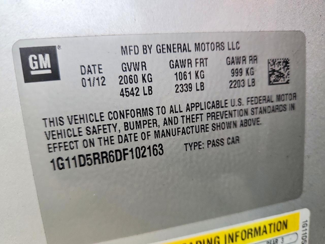 2013 CHEVROLET MALIBU 1LT photo 12