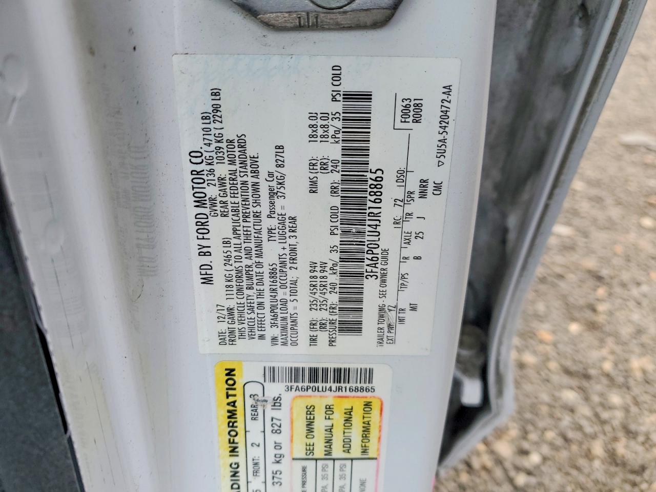 2018 FORD FUSION SE HYBRID photo 13