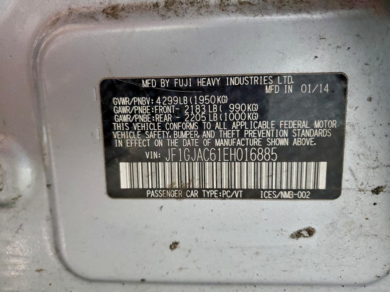 2014 SUBARU IMPREZA PREMIUM photo 12