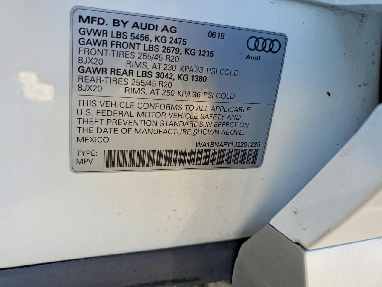 2018 AUDI Q5 PREMIUM PLUS photo 13