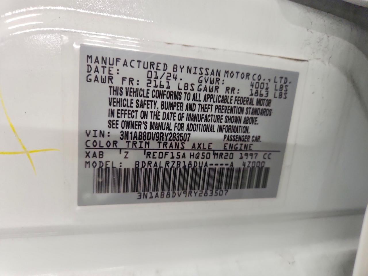 2024 NISSAN SENTRA SR photo 12