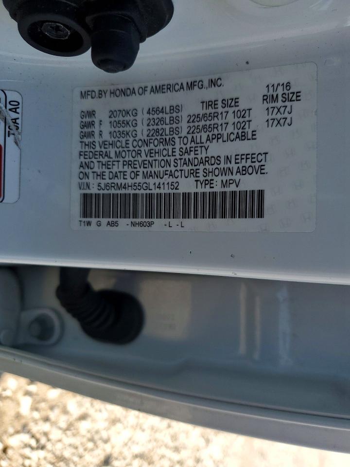 2016 HONDA CR-V EX photo 13