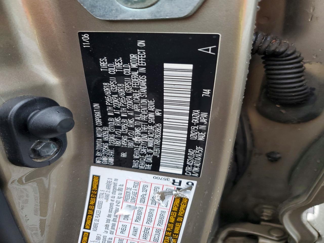 2007 TOYOTA 4RUNNER LIMITED photo 11