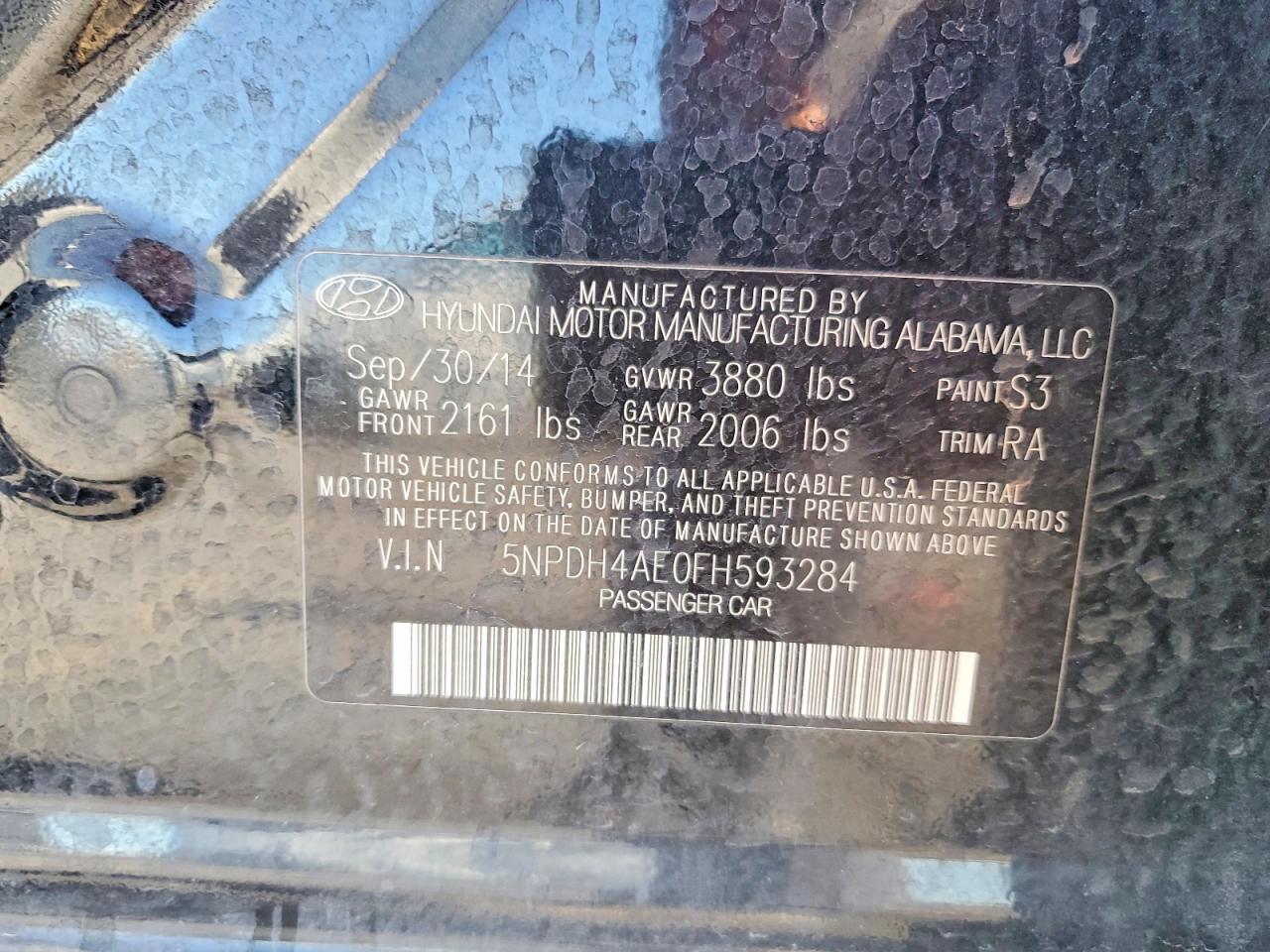2015 HYUNDAI ELANTRA SE photo 12