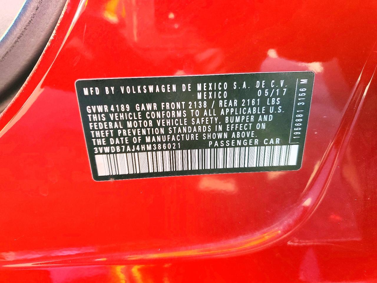 2017 VOLKSWAGEN JETTA SE photo 12