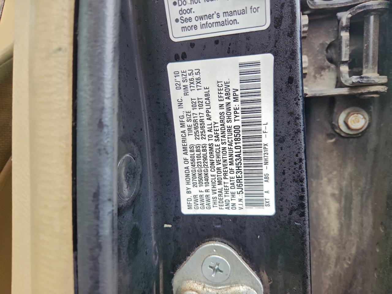 2010 HONDA CR-V EX photo 13