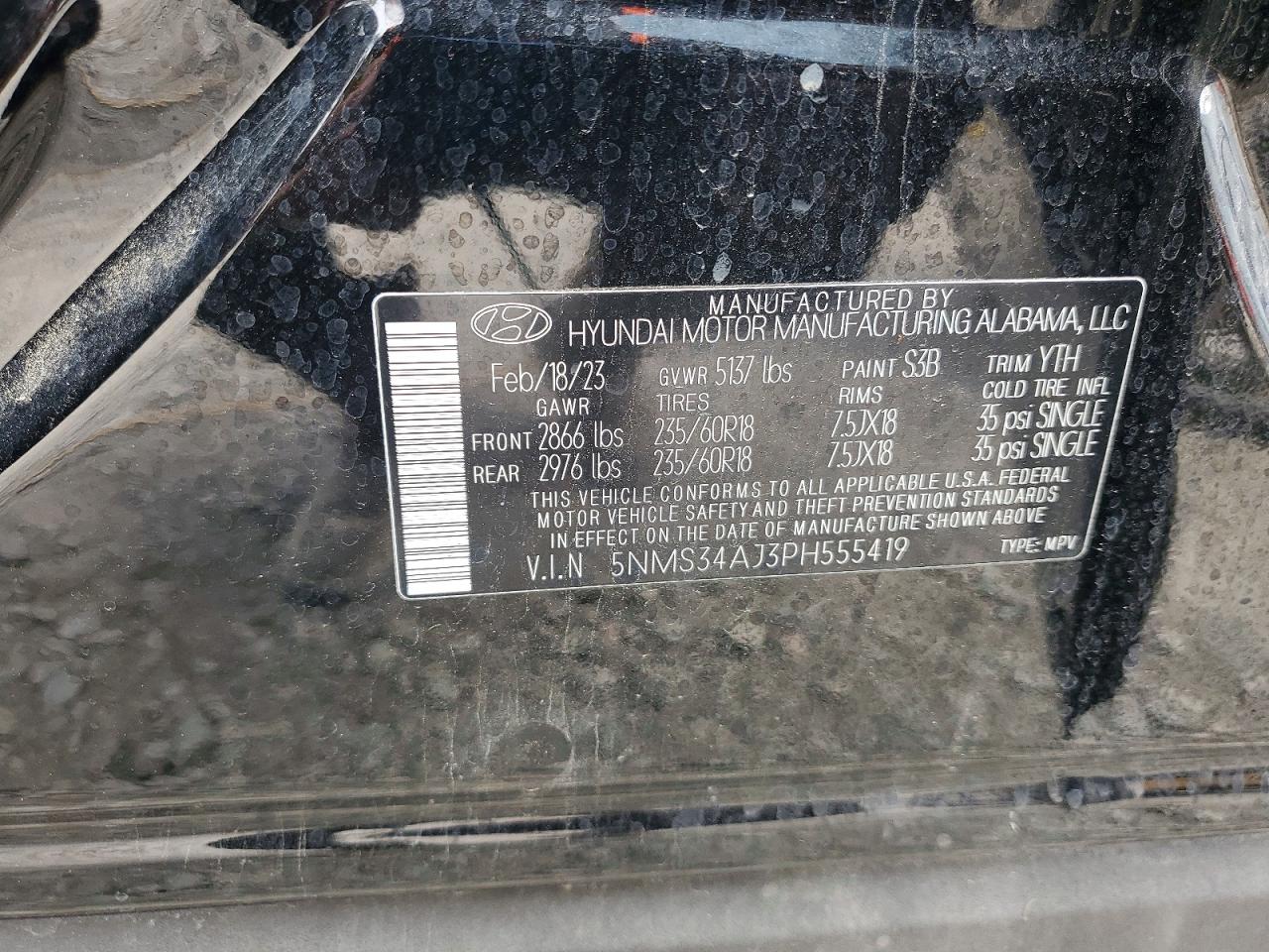 2023 HYUNDAI SANTA FE SEL PREMIUM photo 14