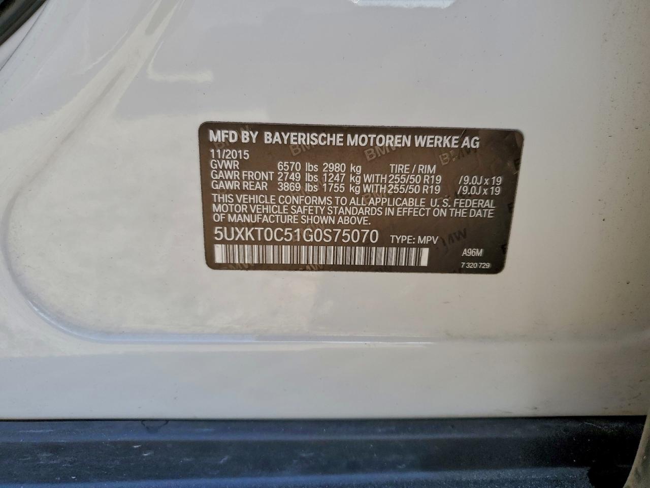 2016 BMW X5 XDR40E photo 13
