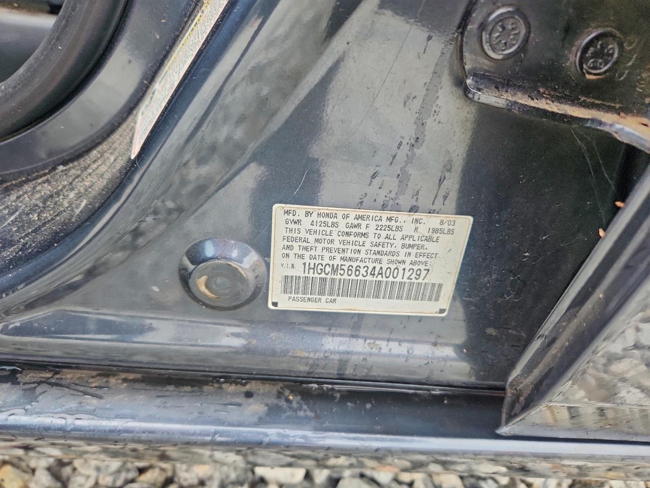 2004 HONDA ACCORD EX photo 12