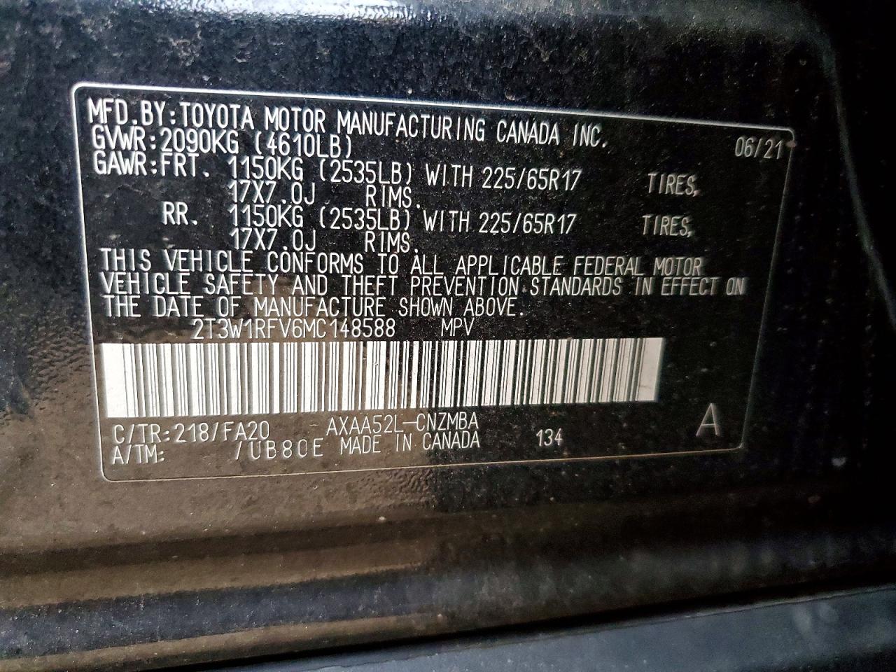 2021 TOYOTA RAV4 XLE photo 13