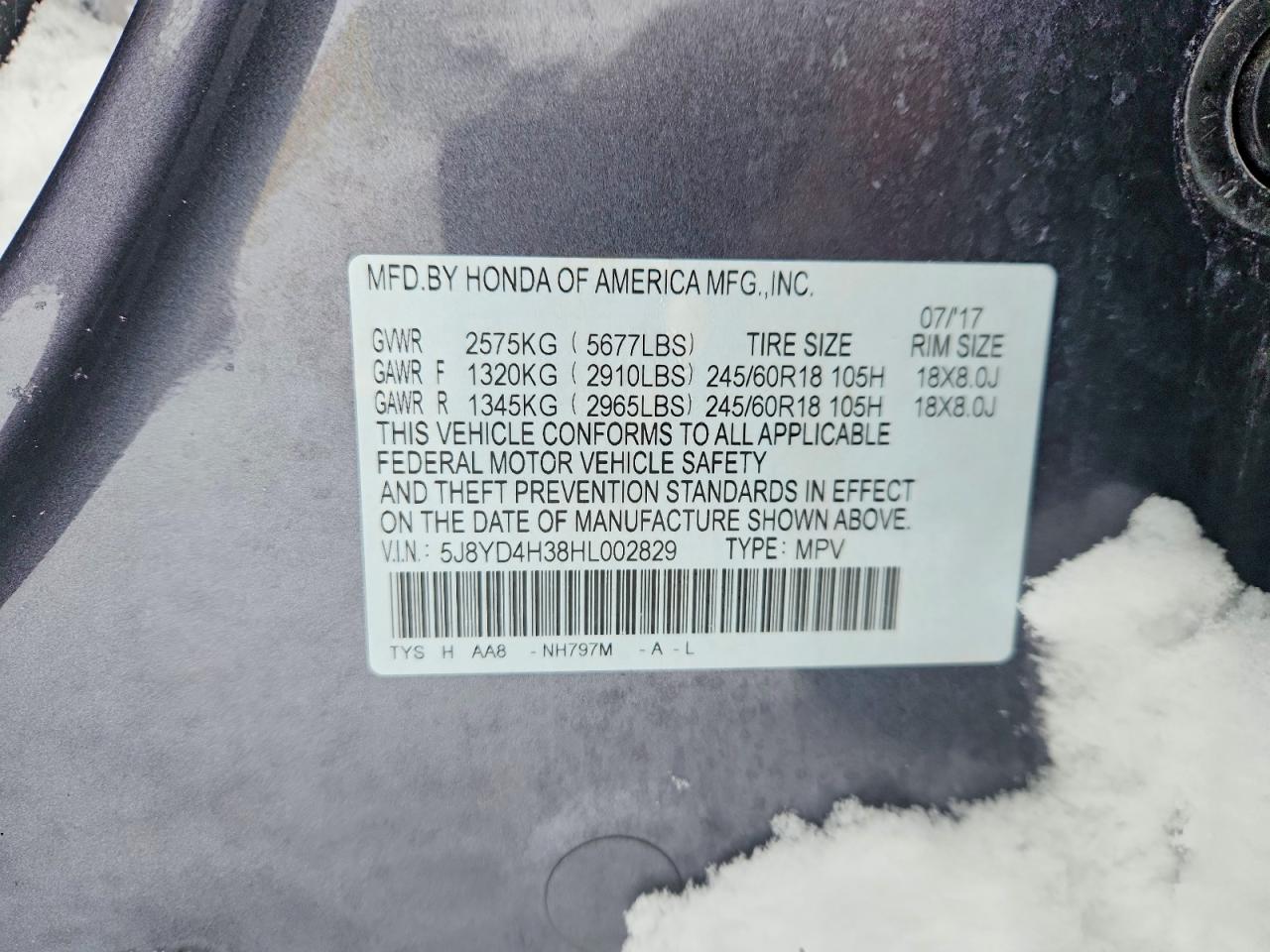 2017 ACURA MDX photo 13
