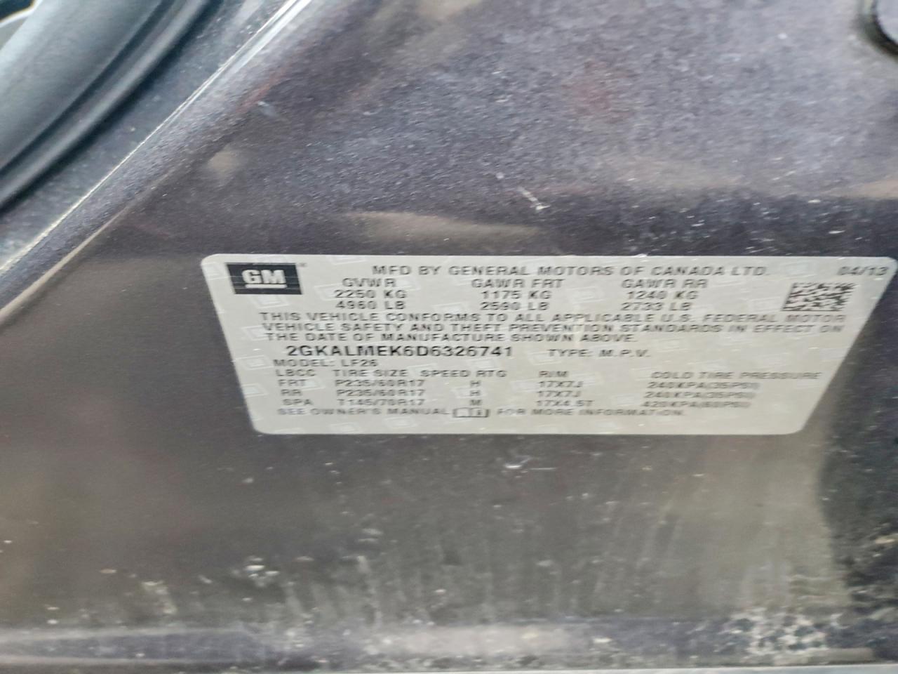 2013 GMC TERRAIN SLE photo 13