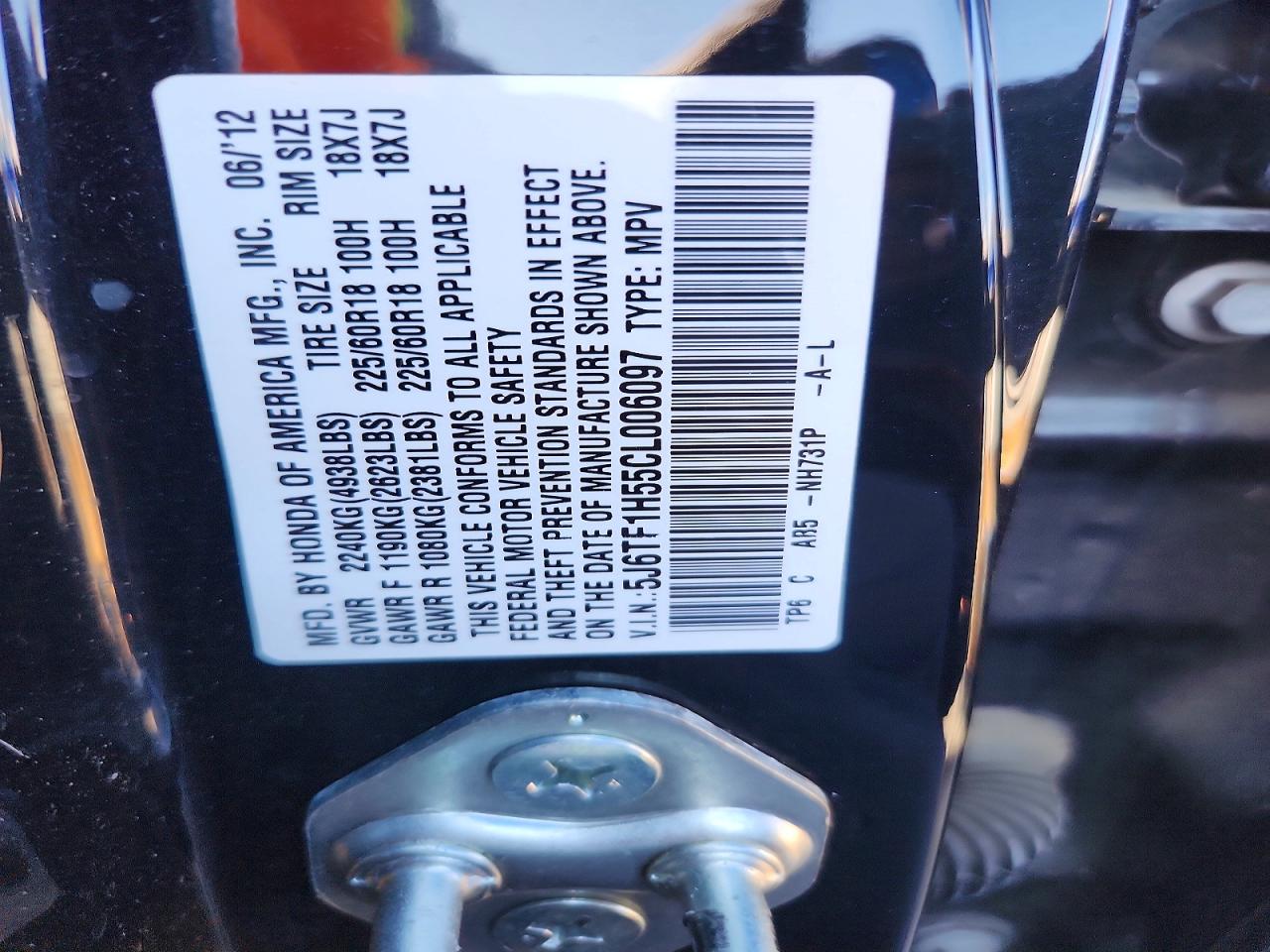 2012 HONDA CROSSTOUR EXL photo 12