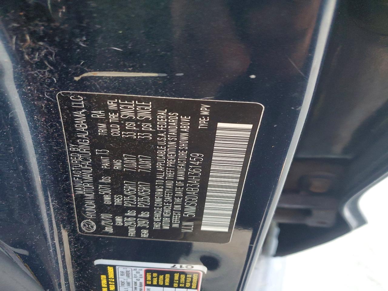 2010 HYUNDAI SANTA FE GLS photo 12