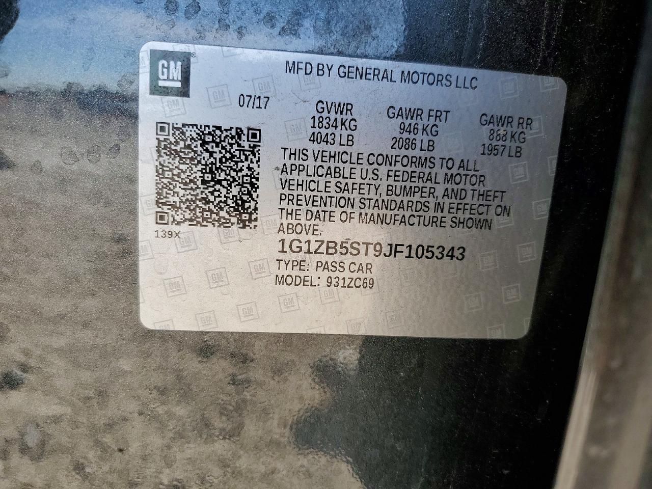 2018 CHEVROLET MALIBU LS photo 13