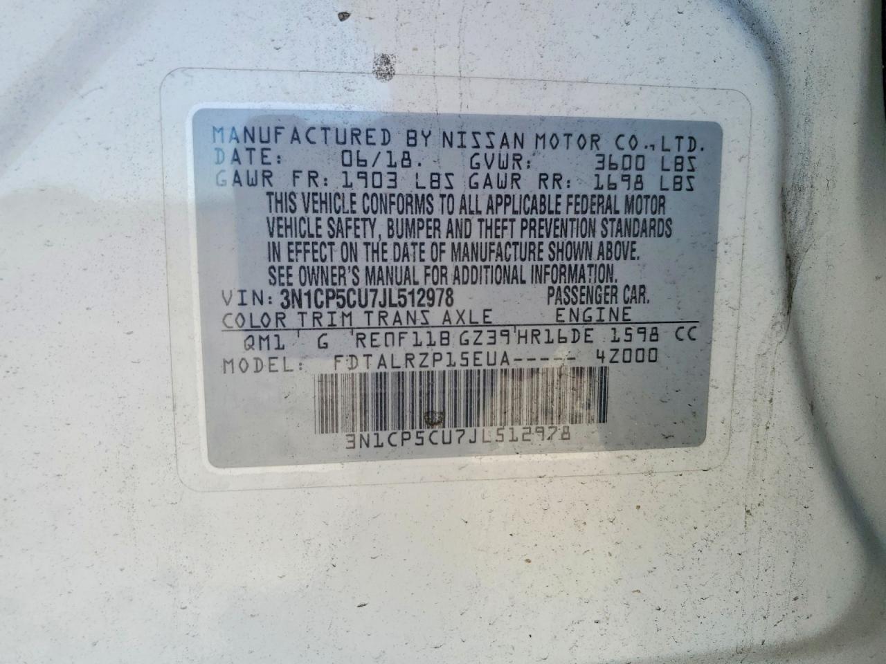 2018 NISSAN KICKS S photo 13