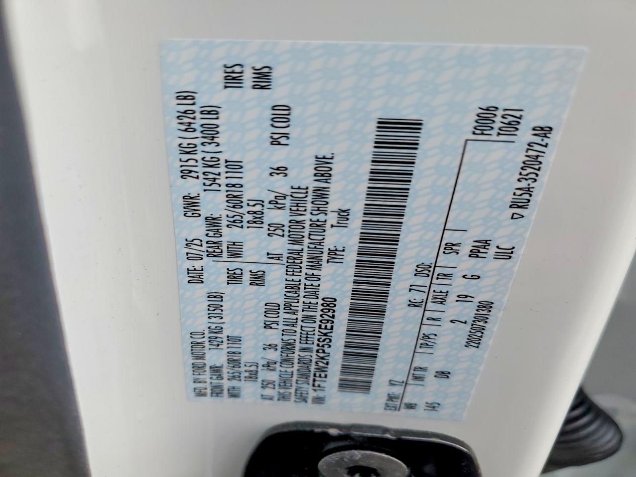 2025 FORD F150 STX photo 12