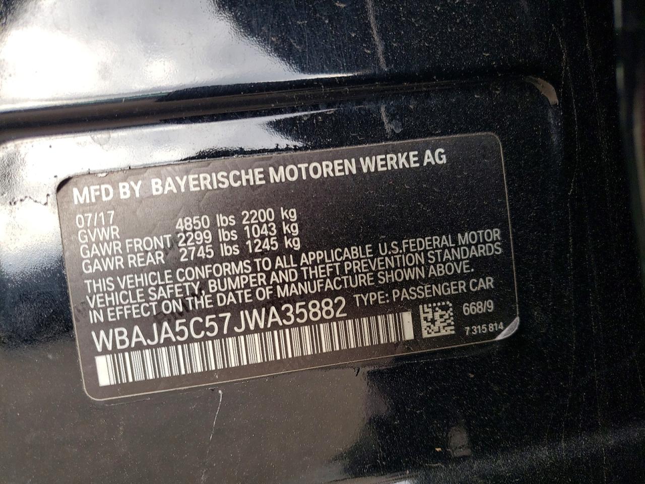 2018 BMW 530 I photo 13