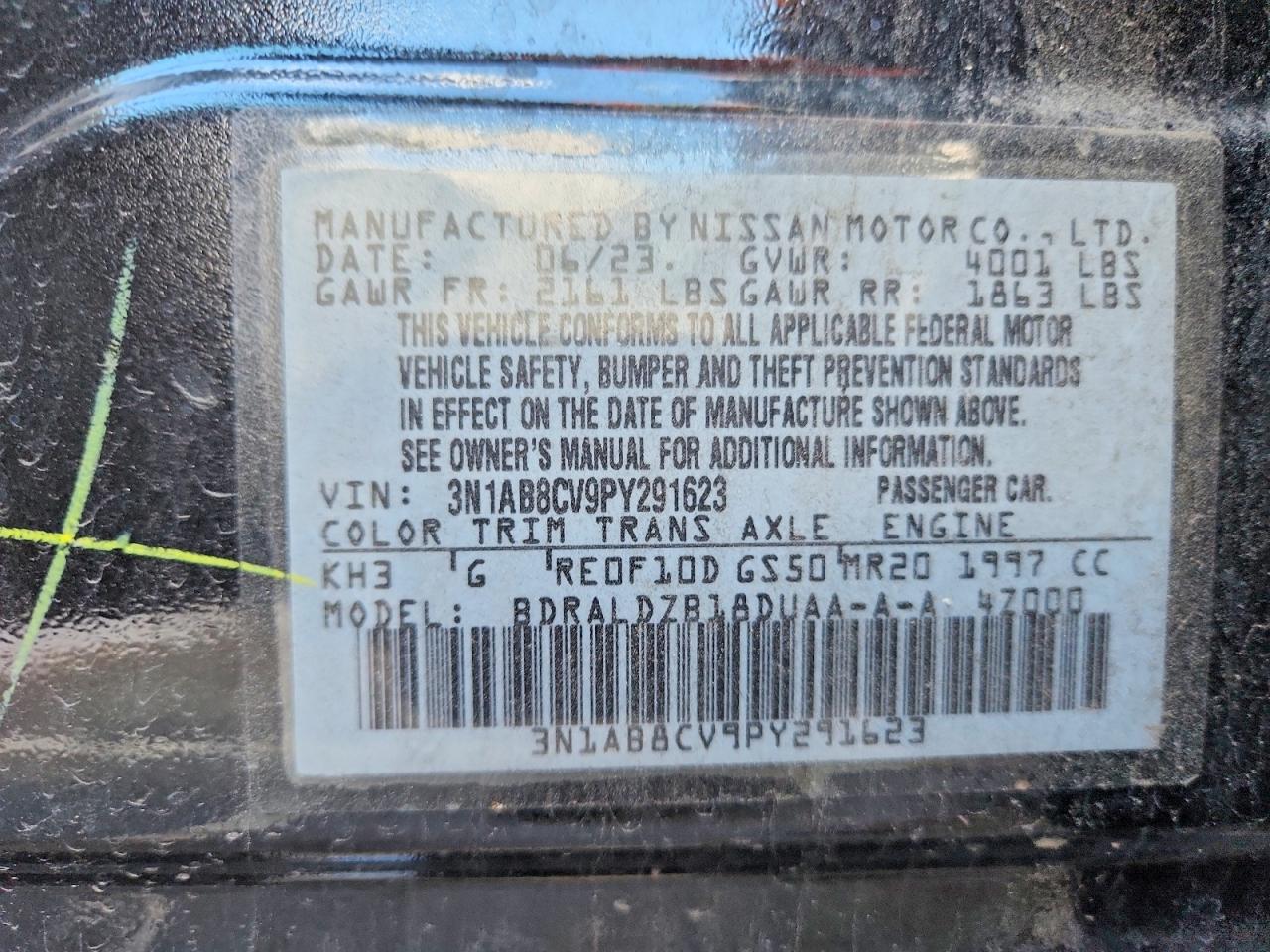 2023 NISSAN SENTRA SV photo 12