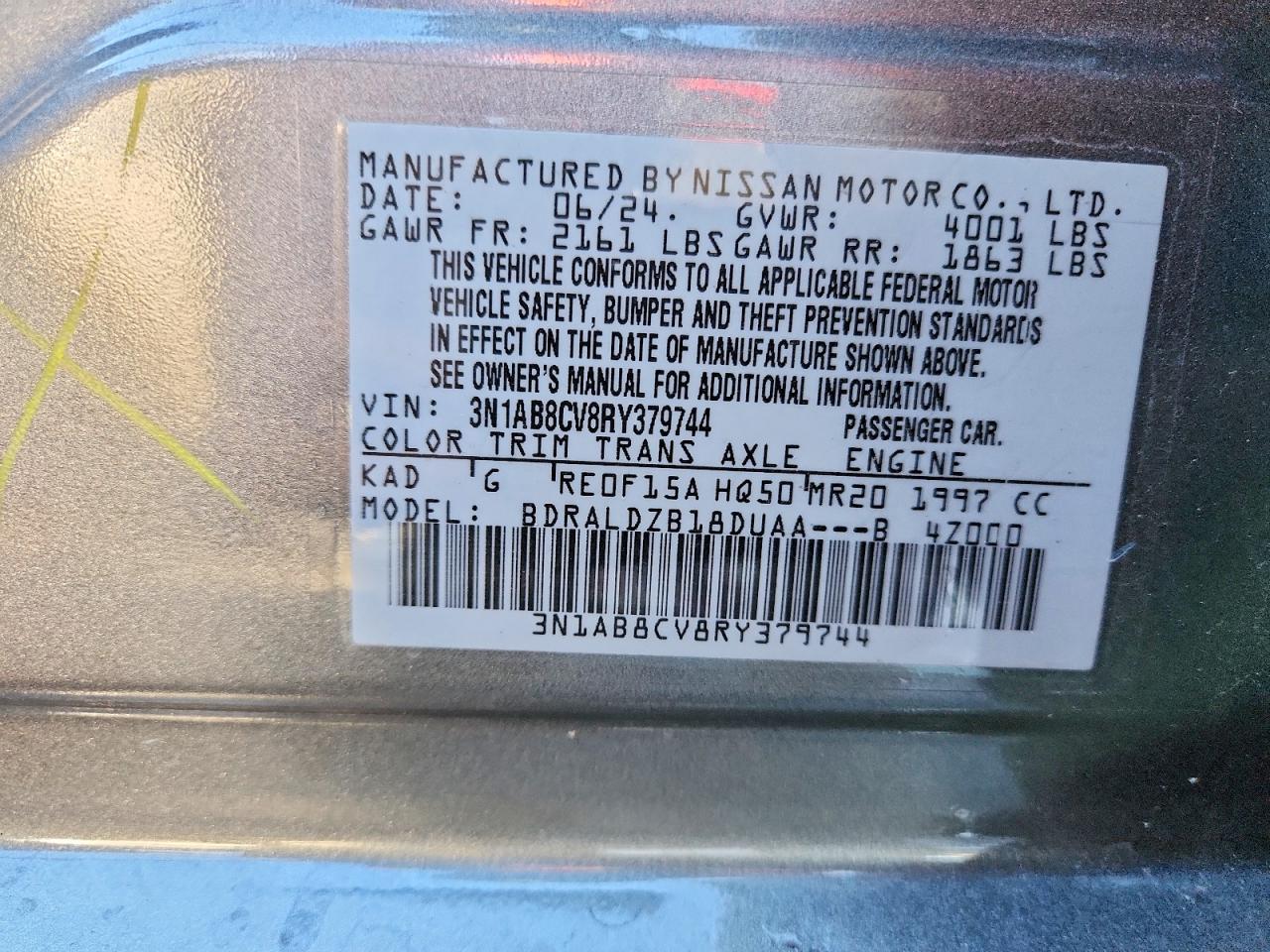 2024 NISSAN SENTRA SV photo 12
