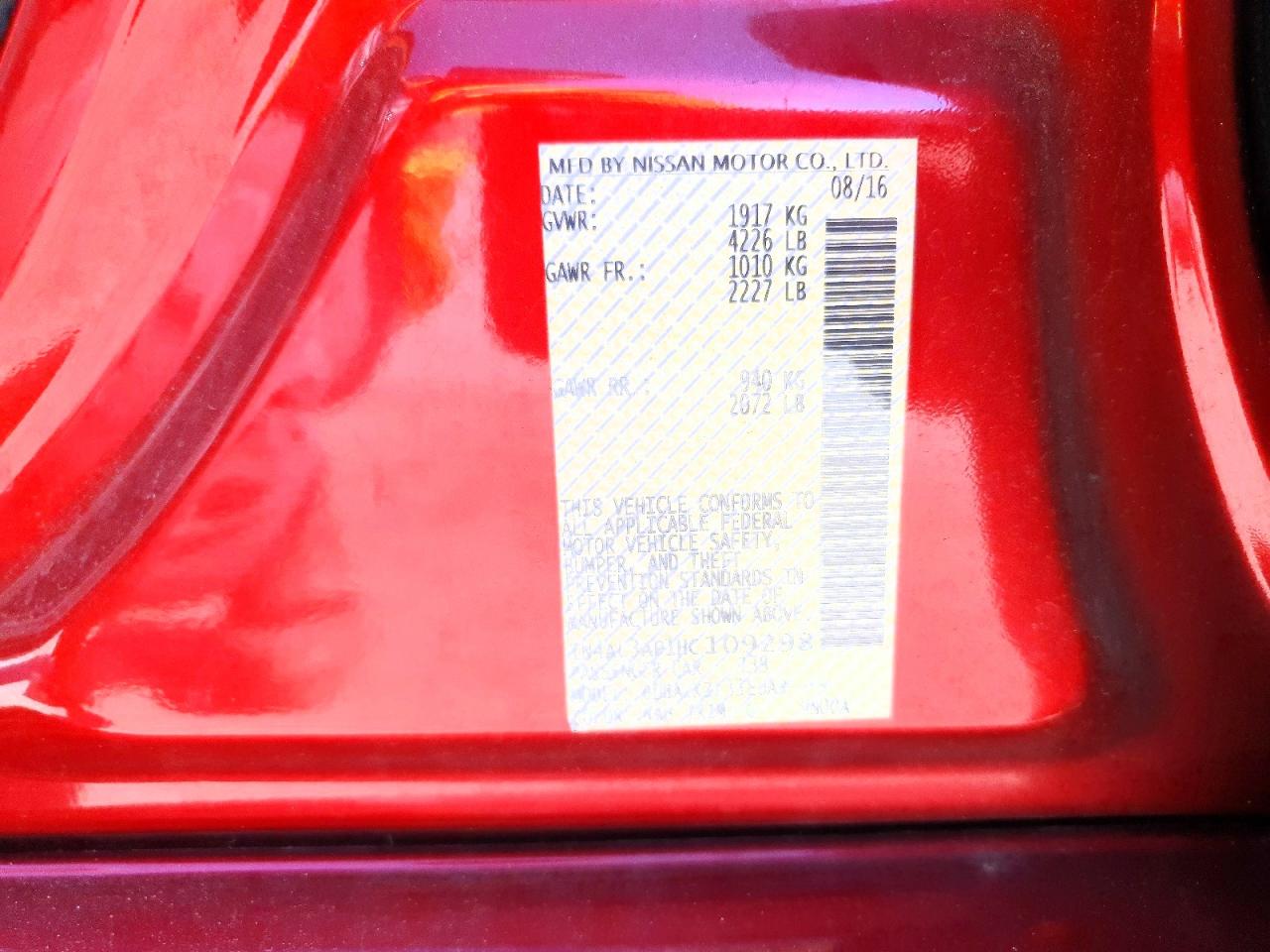 2017 NISSAN ALTIMA 2.5 photo 13