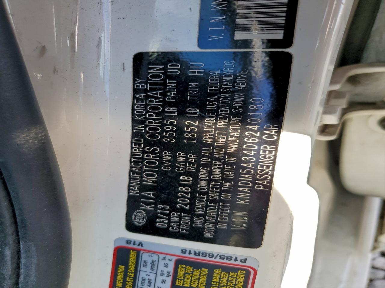 2013 KIA RIO LX photo 13