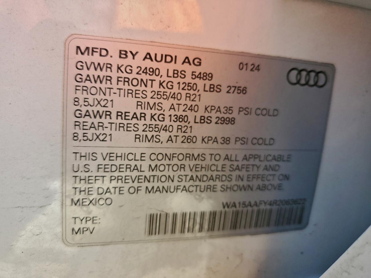 2024 AUDI Q5 SPORTBACK PRM PLS 45 photo 13