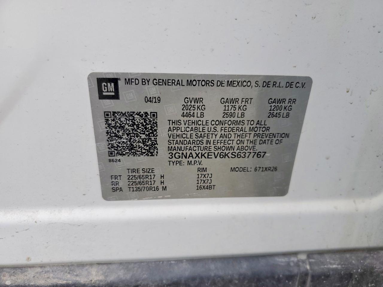 2019 CHEVROLET EQUINOX LT photo 12