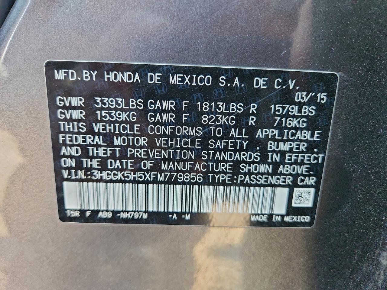2015 HONDA FIT LX photo 12