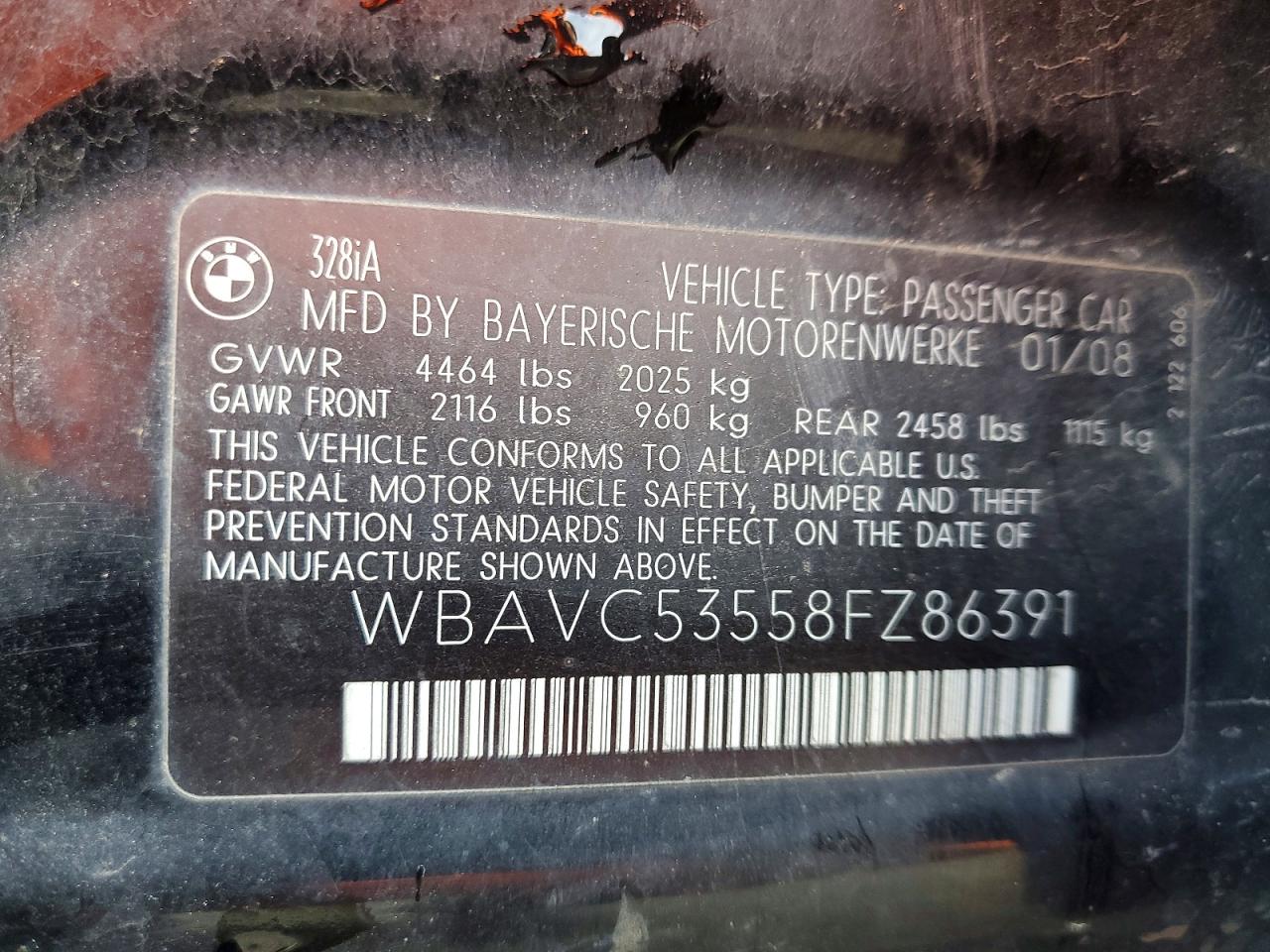 2008 BMW 328 I SULEV photo 12