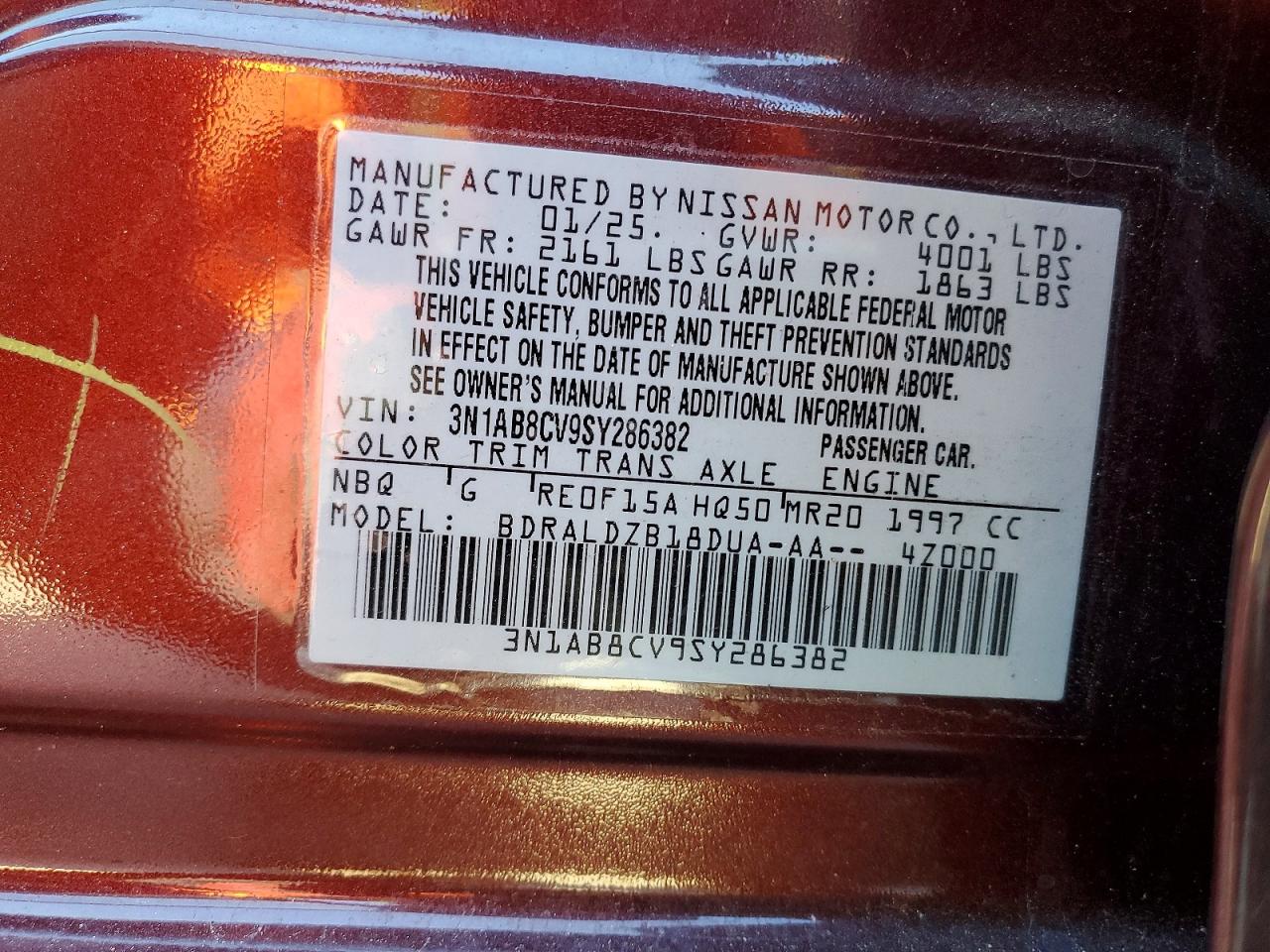 2025 NISSAN SENTRA SV photo 12