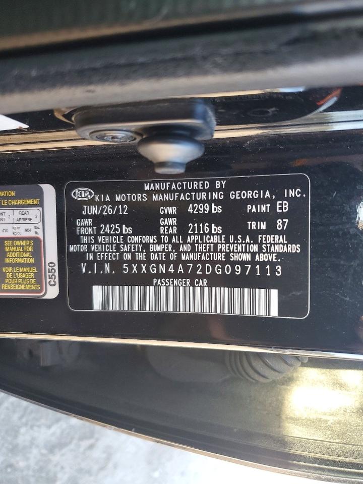 2013 KIA OPTIMA EX photo 12