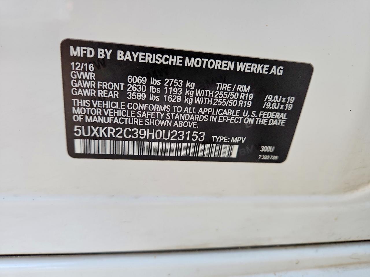 2017 BMW X5 SDRIVE35I photo 13