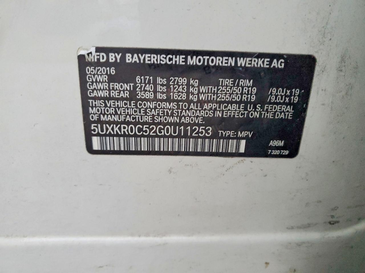 2016 BMW X5 XDRIVE35I photo 13