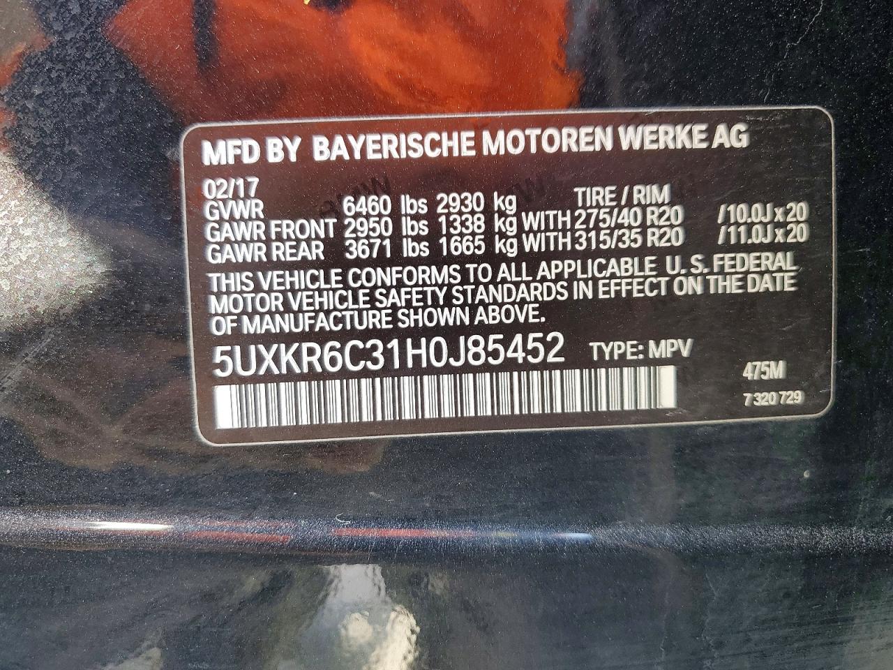 2017 BMW X5 XDRIVE50I photo 13
