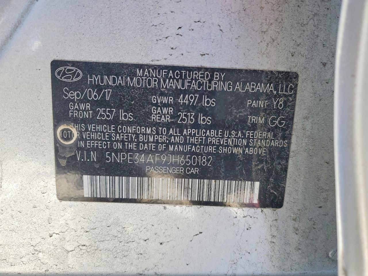 2018 HYUNDAI SONATA SPORT photo 12