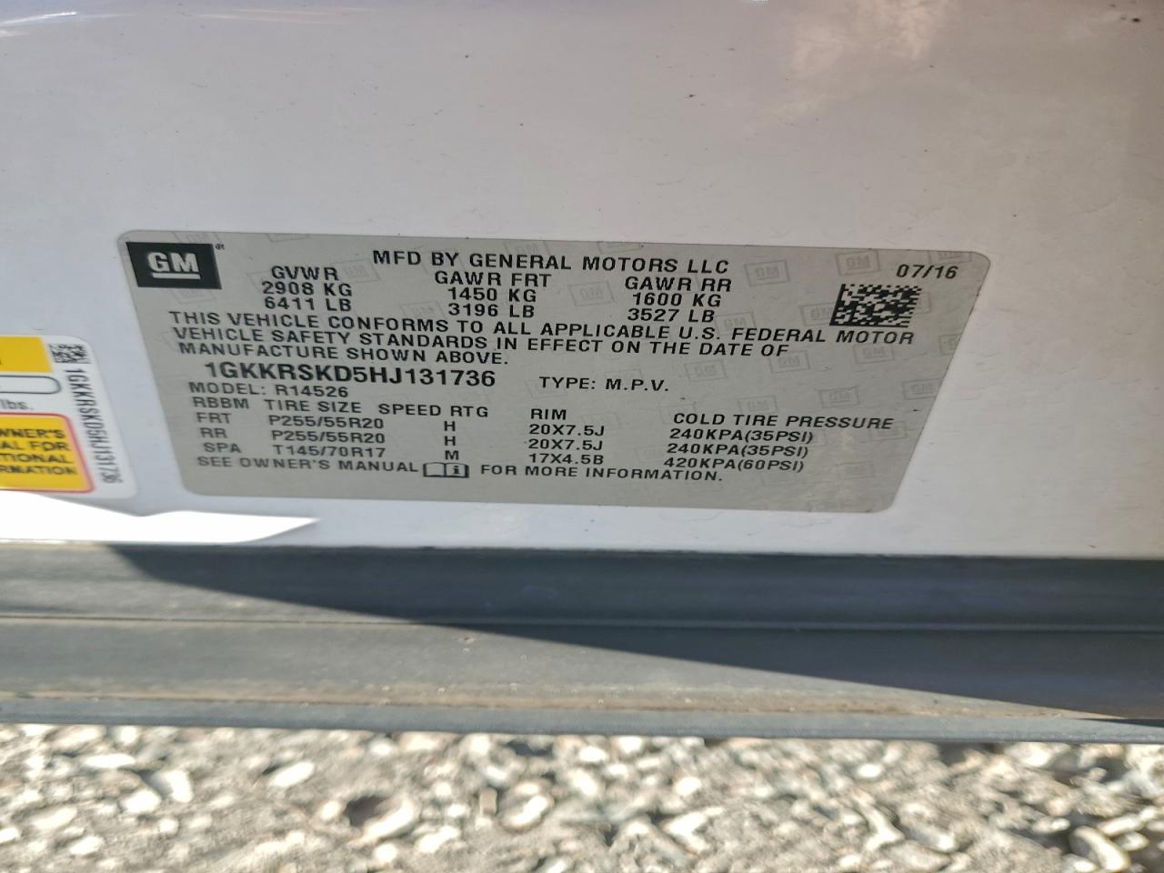 2017 GMC ACADIA LIMITED SLT-2 photo 13