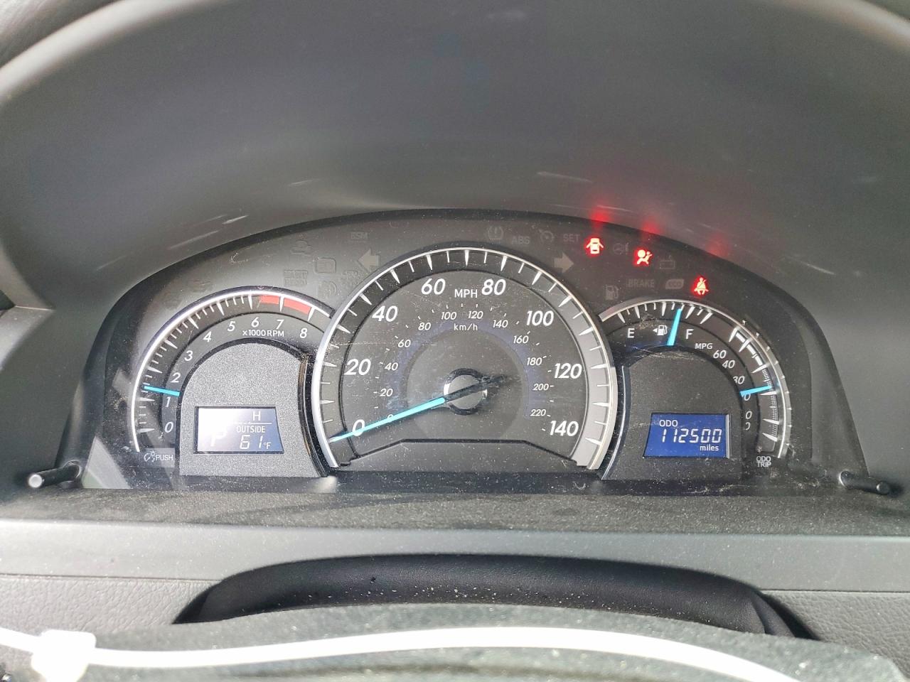2012 TOYOTA CAMRY BASE photo 9