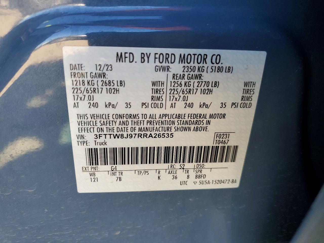 2024 FORD MAVERICK XLT photo 12