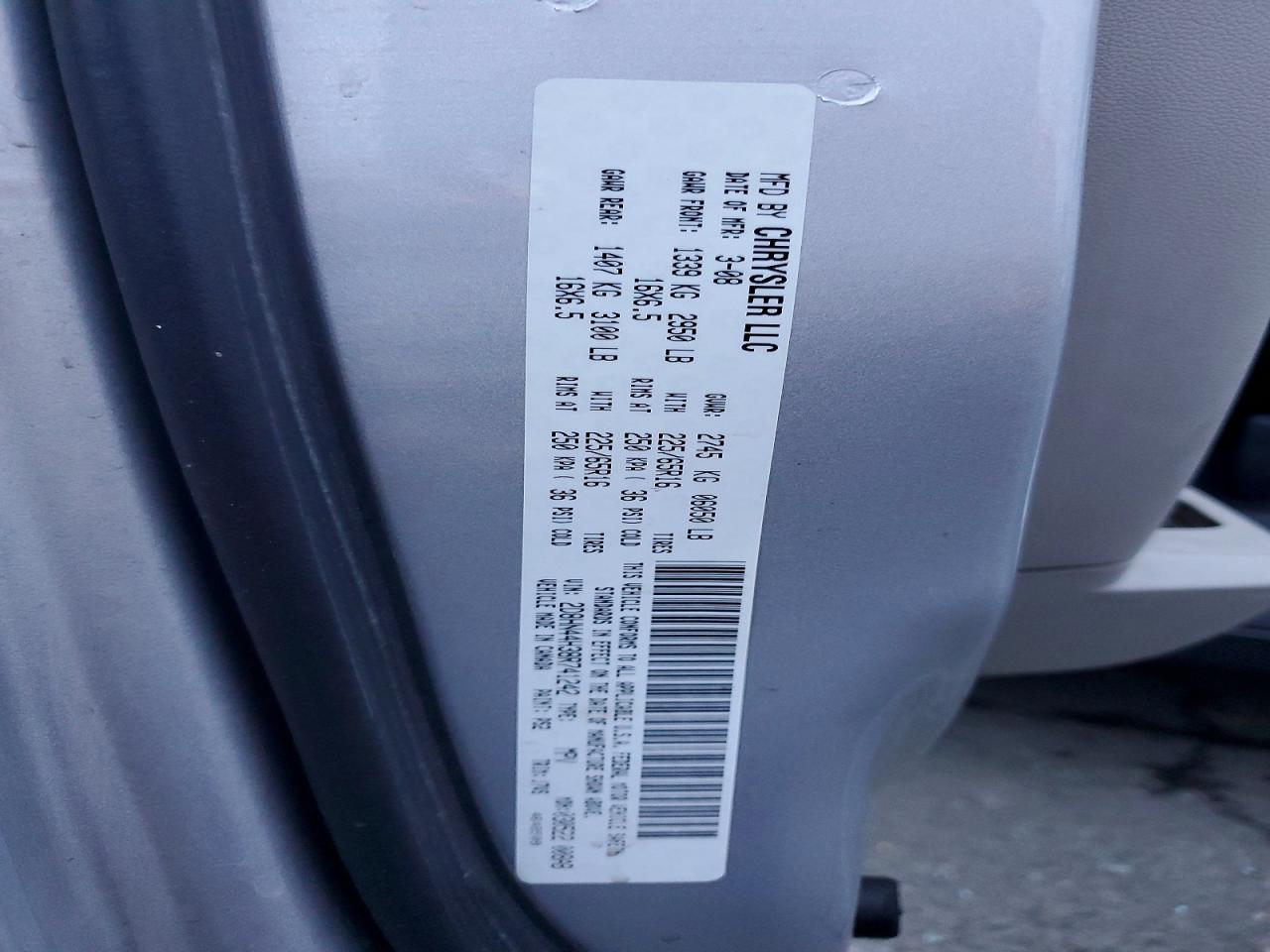 2008 DODGE GRAND CARAVAN SE photo 13