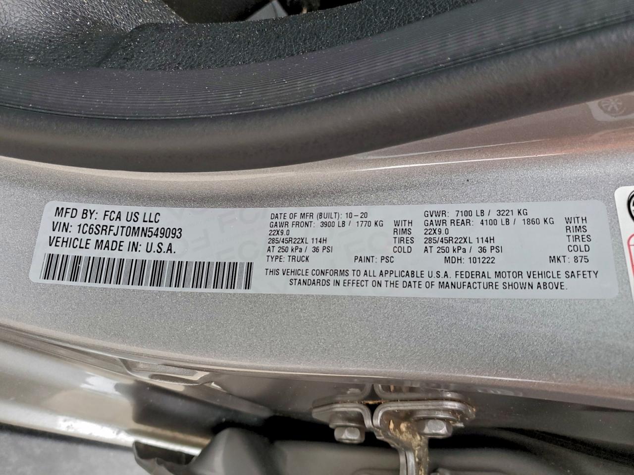 2021 RAM 1500 LARAMIE photo 12