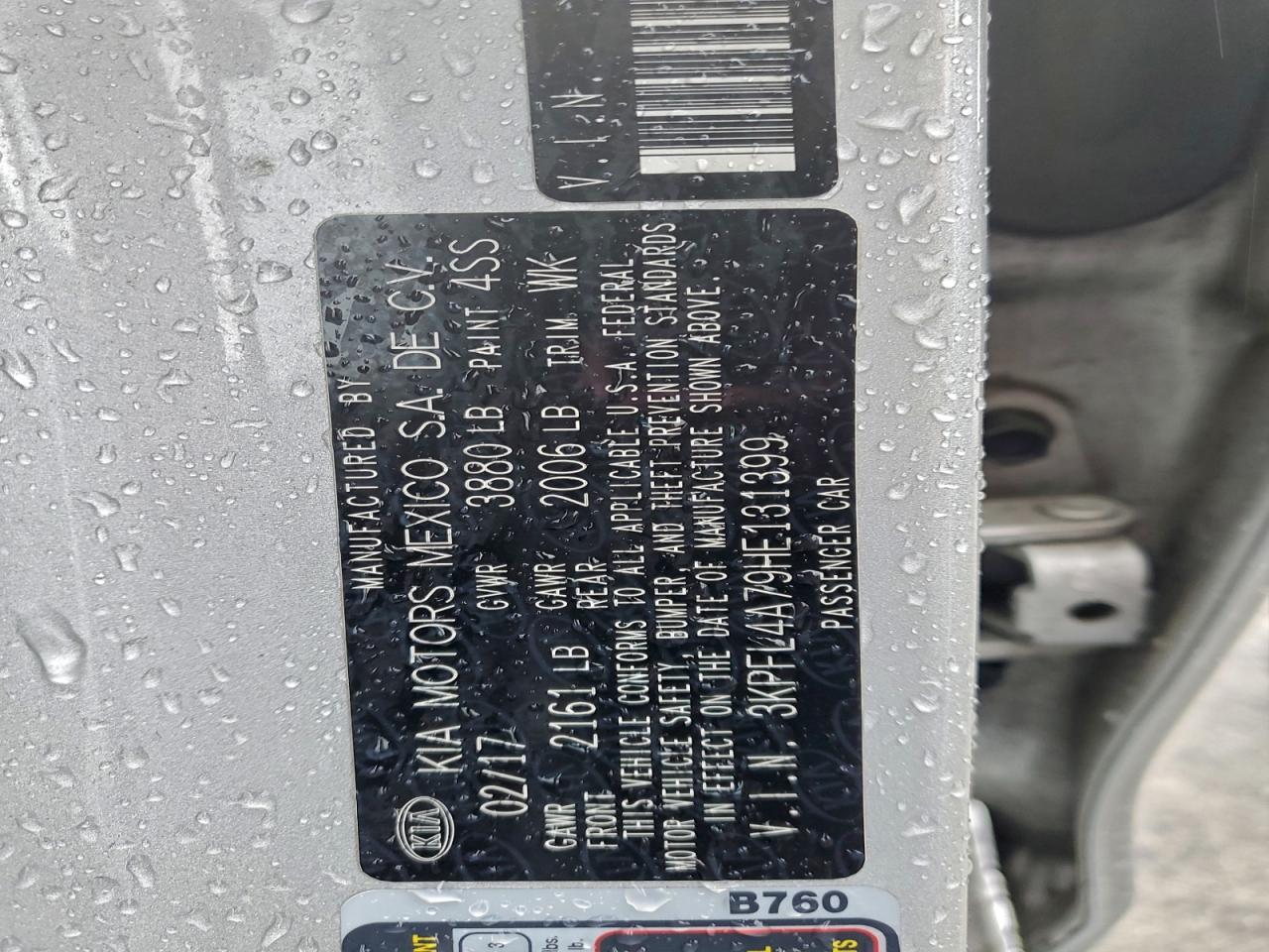 2017 KIA FORTE LX photo 12