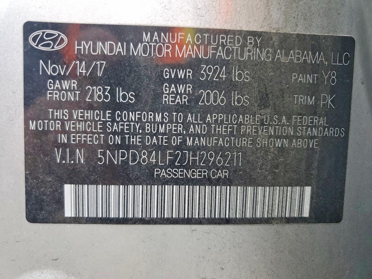 2018 HYUNDAI ELANTRA SEL photo 12