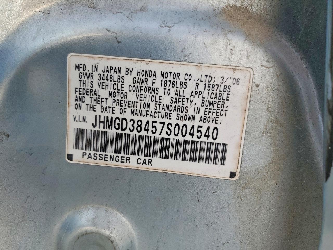 2007 HONDA FIT photo 12