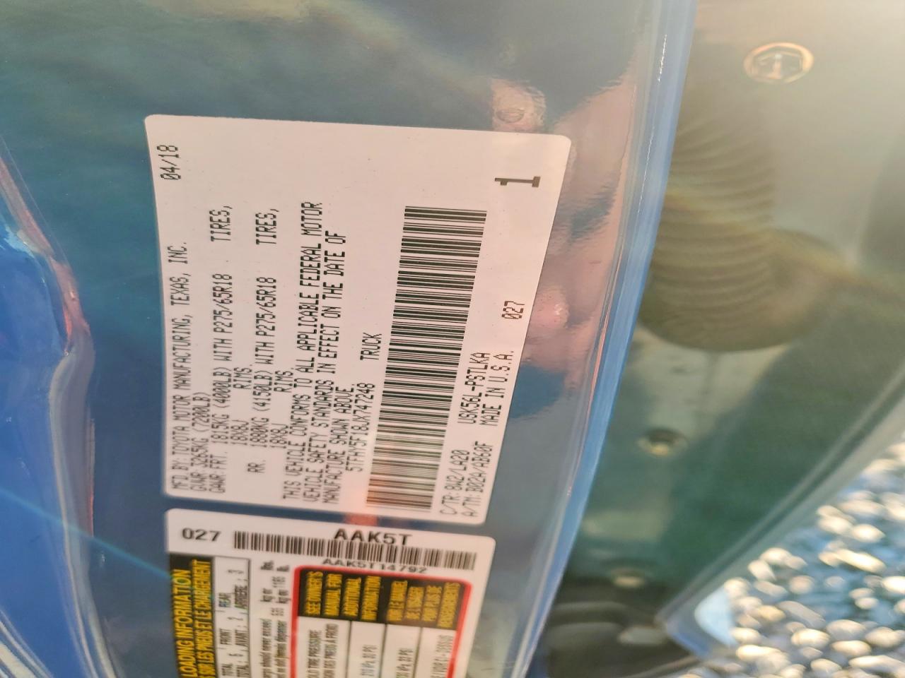 2018 TOYOTA TUNDRA CREWMAX LIMITED photo 13