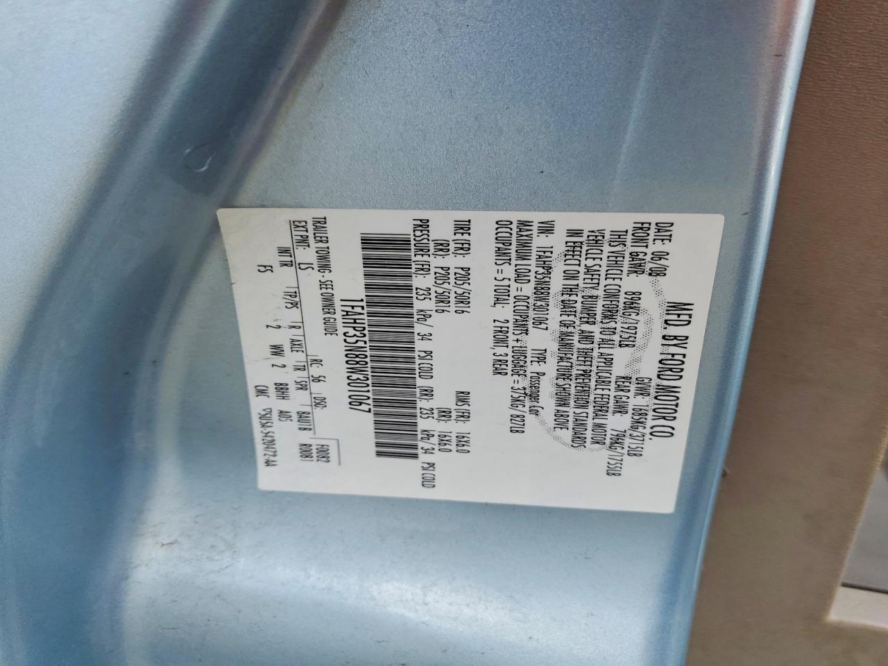 2008 FORD FOCUS SE photo 12