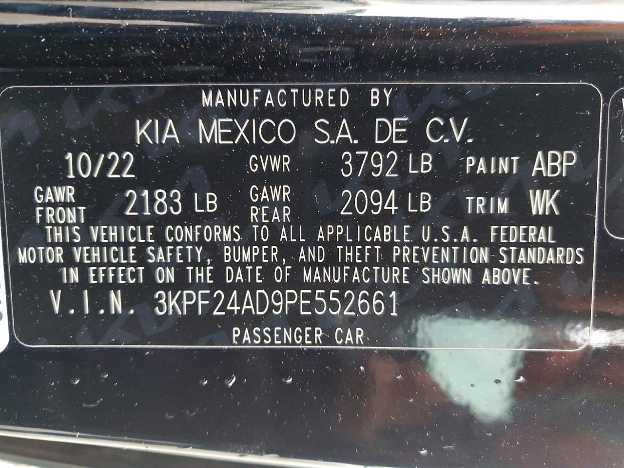 2023 KIA FORTE LX photo 13