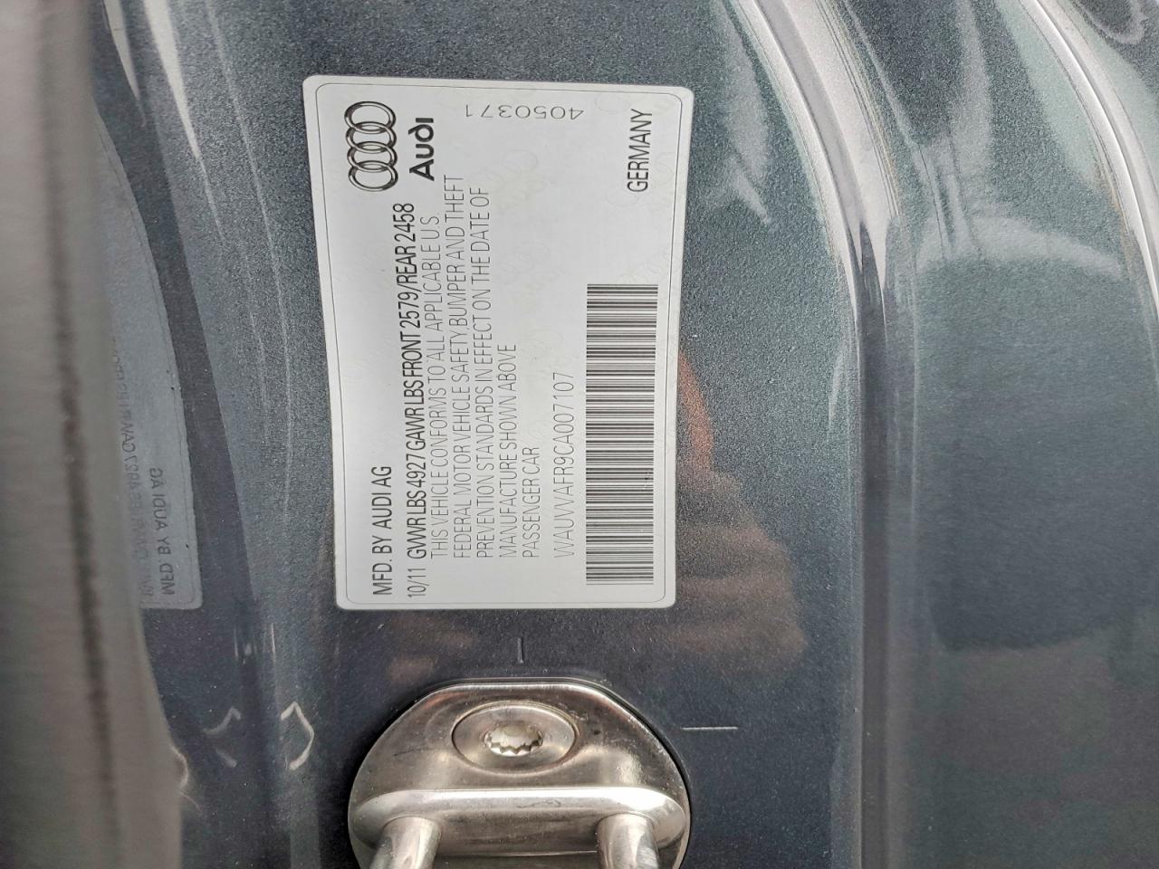 2012 AUDI S5 photo 12