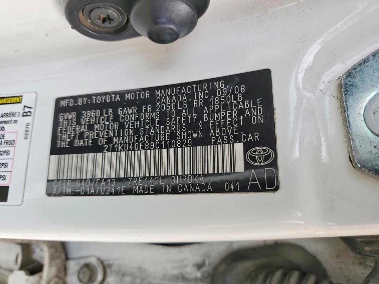2009 TOYOTA COROLLA MATRIX photo 37