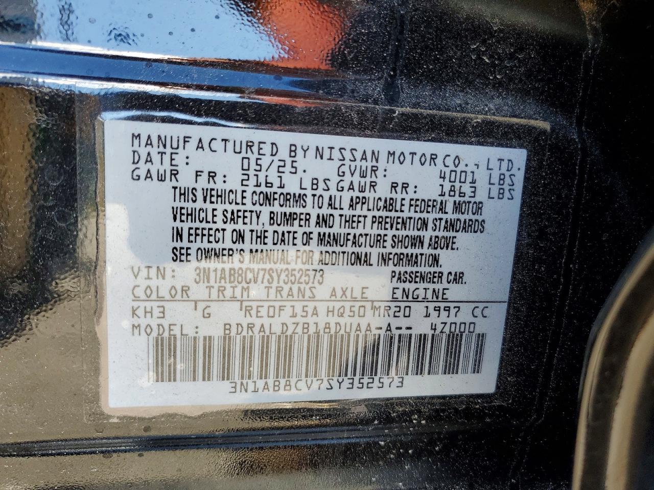 2025 NISSAN SENTRA SV photo 12